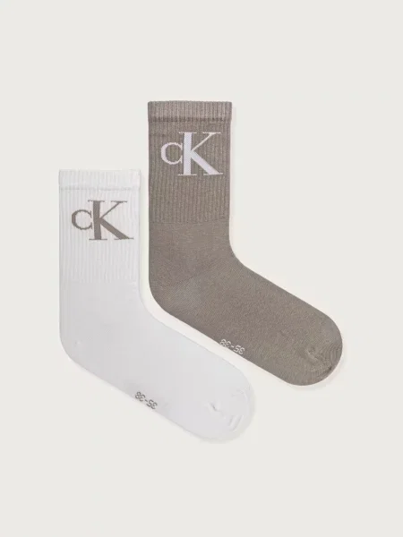 Calvin Klein Jeans ponožky s bavlnou bílé