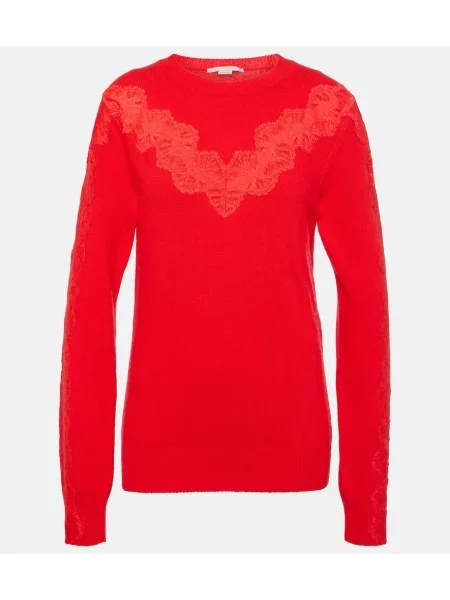 Pulover Stella Mccartney de lână roșu