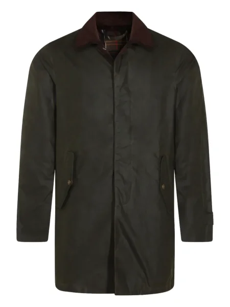 Palton Baracuta de catifea cord verde