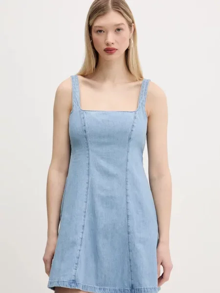 Jeans obleka Hollister Co. modra