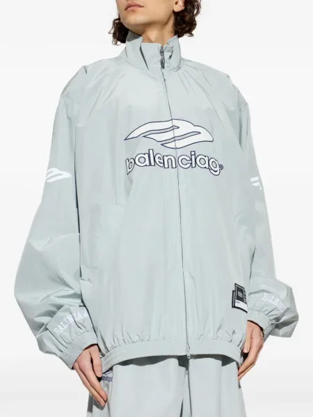Geacă Balenciaga cu autograf gri
