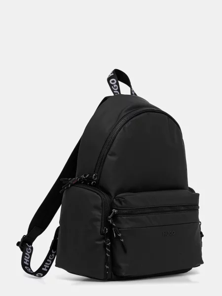 Рюкзак HUGO великий однотонний чорний