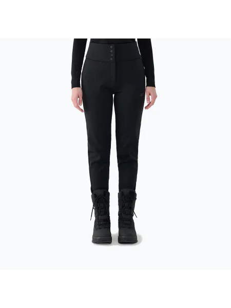 Pantaloni de schi pentru femei 4F FNK deep black negru