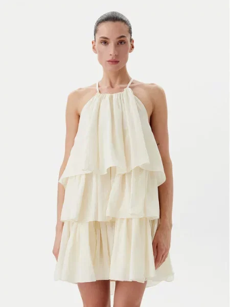Eleh Koktejlové šaty Écru