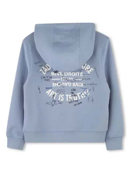 Bluza z kapturem dziecięca Zadig & Voltaire niebieska