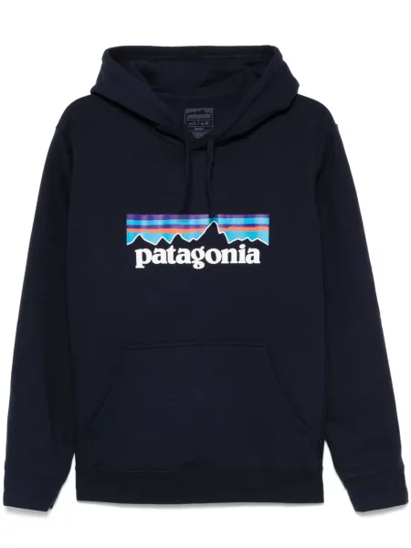 Hanorac cu glugă Patagonia albastru