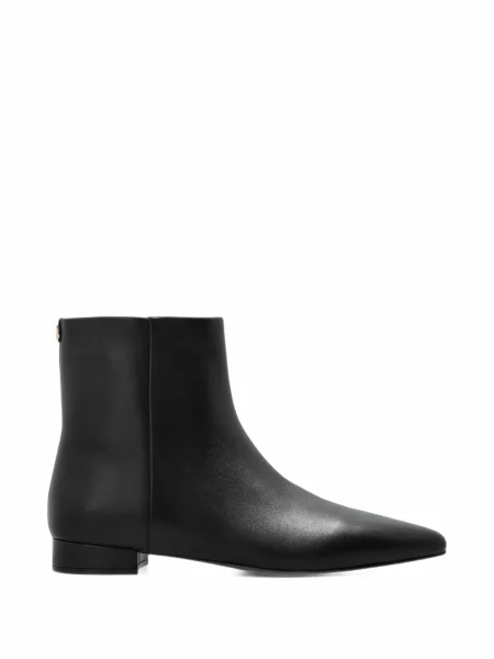 Cizme scurte Furla din piele negru