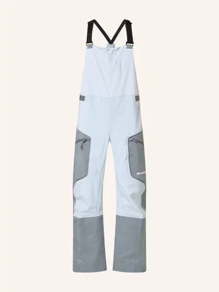 Mammut Hardshell Lyžařské Kalhoty Eiger Free Pro Bib tmavě / černošedá modrá