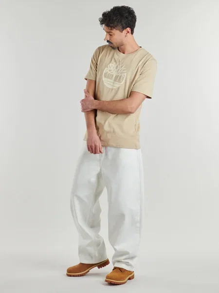Tricou Timberland scurt bej