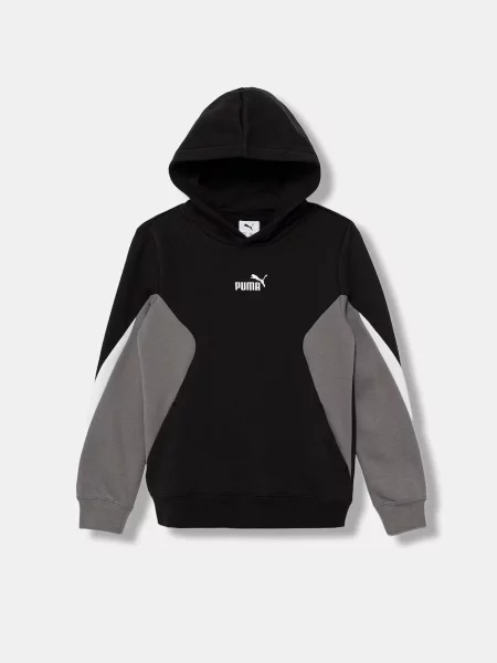 Puma кофта з капюшоном дитяча з бавовною ESS BLOCK Hoodie FL B