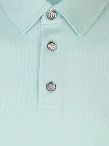 Scurt tricou polo Kiton albastru