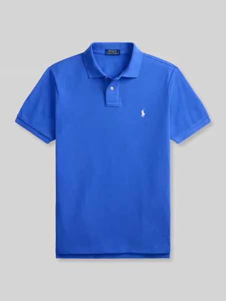 Koszulka polo o kroju regular fit z czystej bawełny Polo Ralph Lauren niebieska