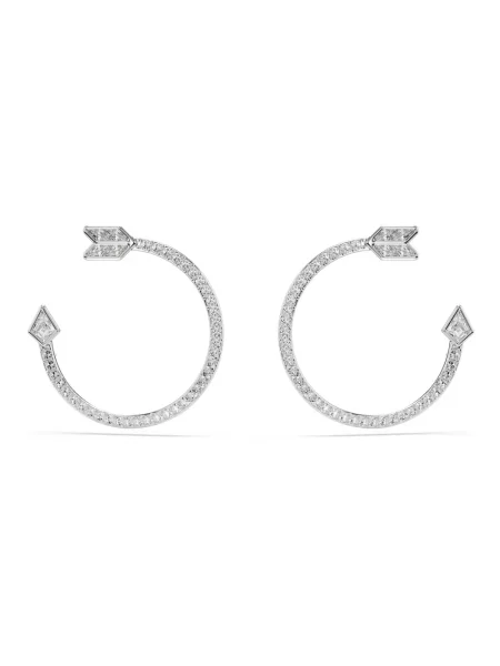Kolczyki Swarovski szare