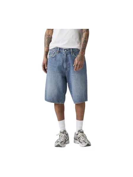 LEVI'S ® Džíny Baggy Shorts džínovina modrá