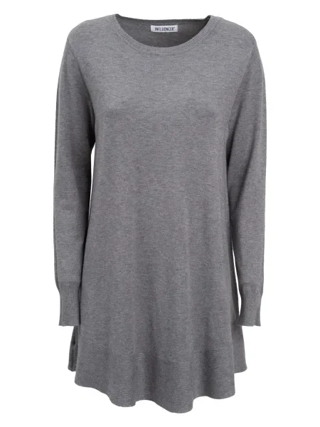 Influencer Pulover gri