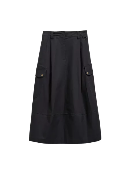 Spódnica midi Barbour czarna