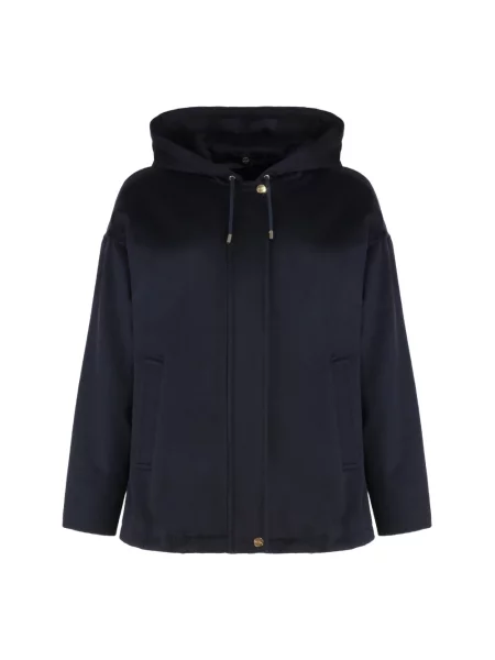 Bluza Max Mara Studio wełniana niebieska