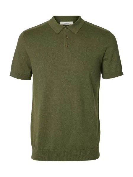 SELECTED Tricou SLHBerg kaki