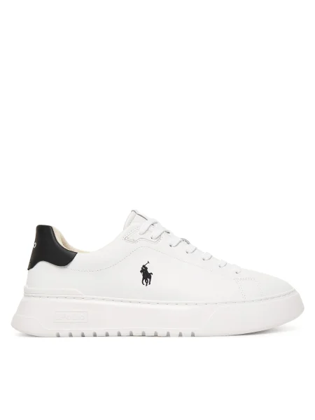 Кожени маратонки Polo Ralph Lauren Rlite Court мъжки бяло