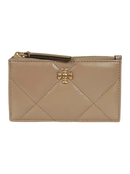 Portfel Tory Burch skórzany beżowy