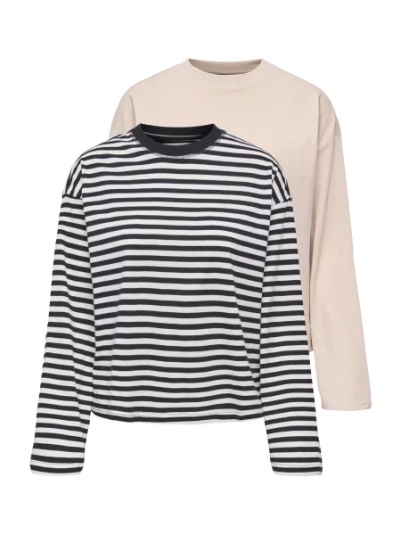 ONLY Tricou ONLHAPPY / gri metalic bej