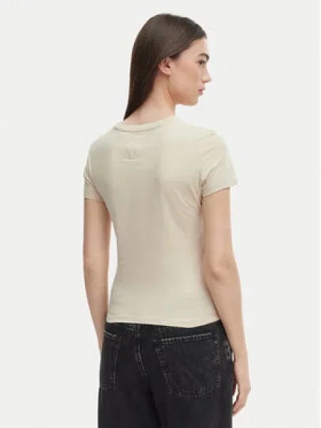 Tommy Jeans Póló Világos bézs