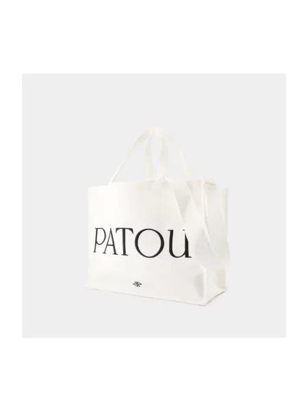 Torebka Patou płócienna z logo biała