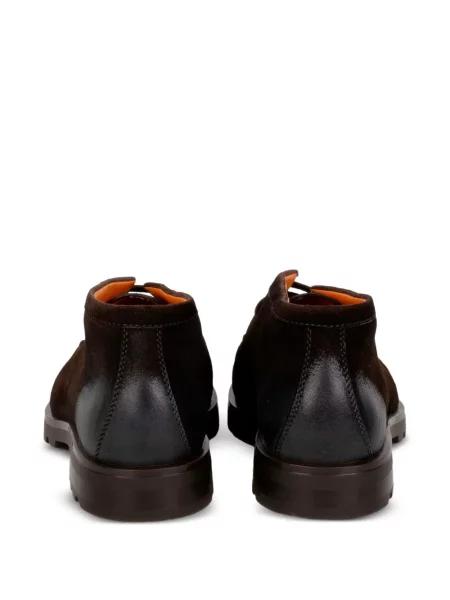 Botine Santoni din piele cu gradient maro