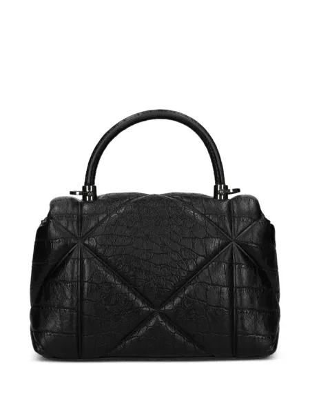 Шопинг чанта Love Moschino с апликация черно