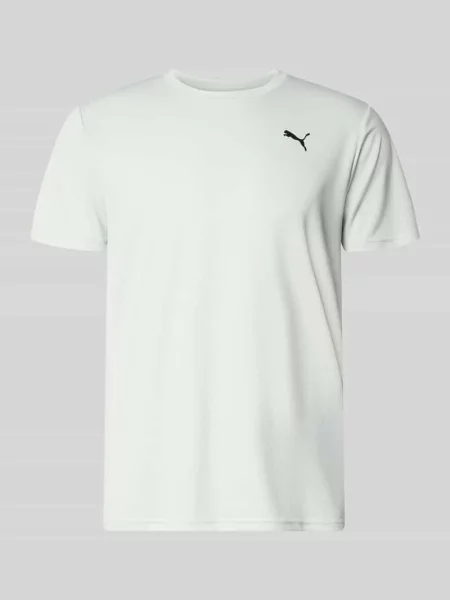 T-shirt sport w kroju regular fit z nadrukiem z logo model TAD Essential' Puma Performance miętowa