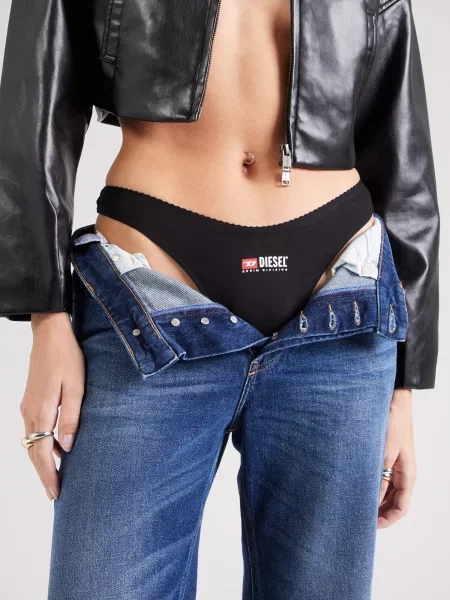 DIESEL Tanga roșu / negru alb