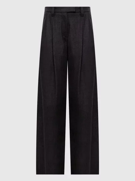 Шерстяные брюки Brunello Cucinelli серые
