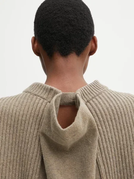 Шерстяной свитер Mm6 Maison Margiela бежевый