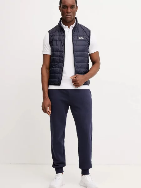 Пухова безрукавка Emporio Armani перехідна синій