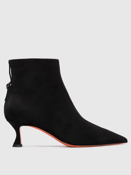 Замшеві ботильйони Santoni чорні