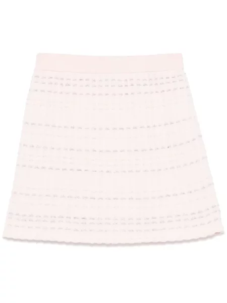 Fusta mini Thom Browne din jacard roz