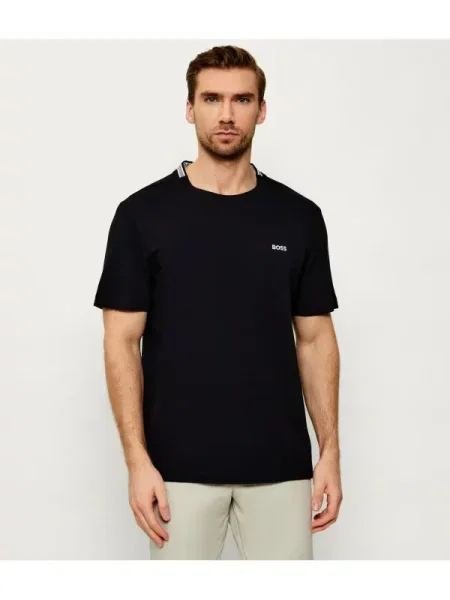 BOSS GREEN Tricou TS_Pique negru