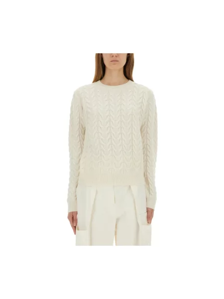 Sweter Max Mara z kaszmiru beżowy