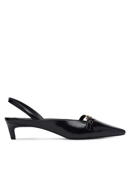 Tommy Hilfiger Pantofi pumps Th Buckle Kitten Slingback Pump negru