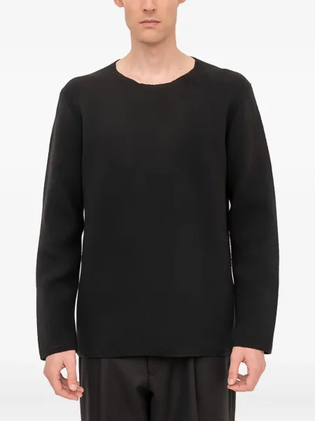 Pulover Comme Des Garcons Homme Plus cu decolteu rotund negru