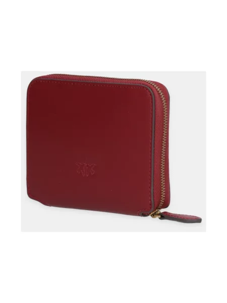 Portfel Pinko Taylor Zip Around Vitello Seta Red Universal czerwony