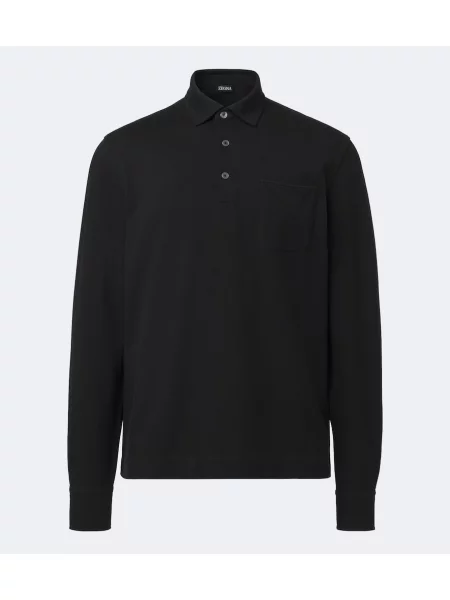 Tricou polo Zegna negru