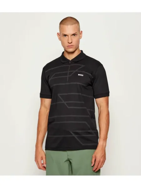 BOSS GREEN Polo Philix negru