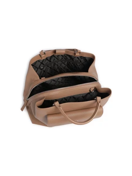Geantă shopper Armani Exchange maro