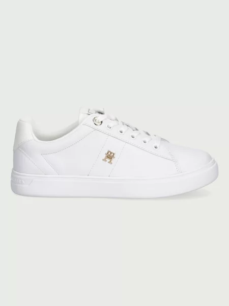 Sneakerși Tommy Hilfiger din piele alb