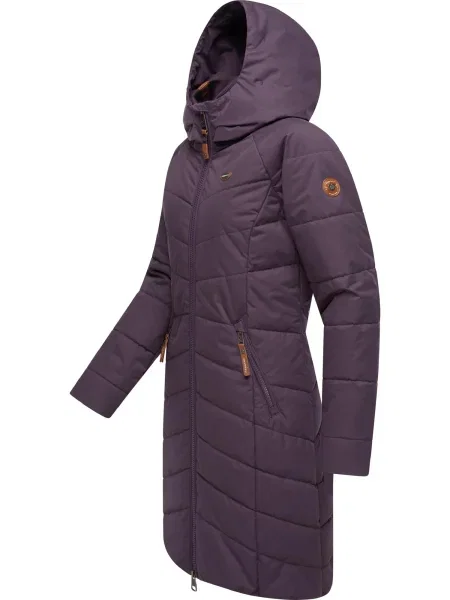 Ragwear Palton funcțională Dizzie / mov mură maro
