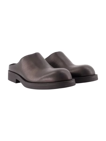 Klapki Mm6 Maison Margiela skórzane czarne