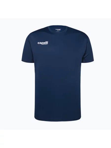Tréninkové fotbalové tričko Capelli Basics I Adult navy tmavě modré