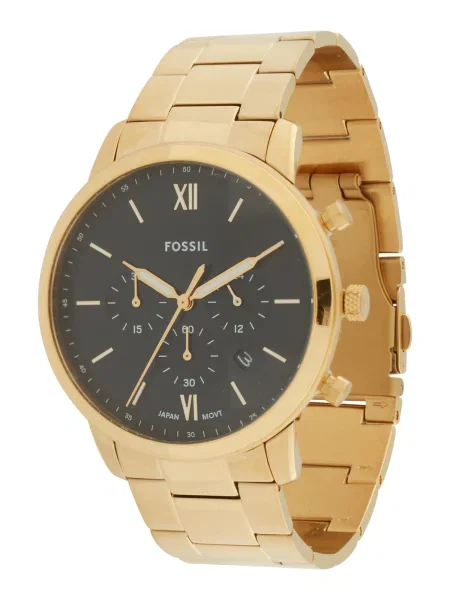 Ura s kronografom Fossil črna