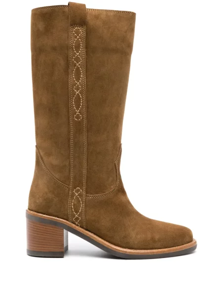 Botine Ash din piele de căprioară maro